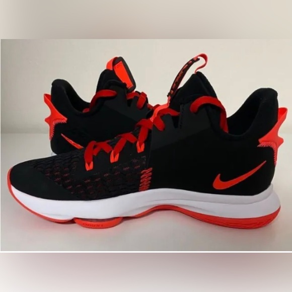 NWOB Nike Lebron Witness 5 Shoes Men's Sz 8.5-12 Black Red Basketball CQ9380-005 - Picture 3 of 6